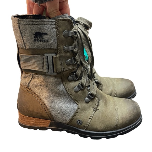 Sorel Womens Major Carly Combat Boot 6.5 - Picture 3 of 8